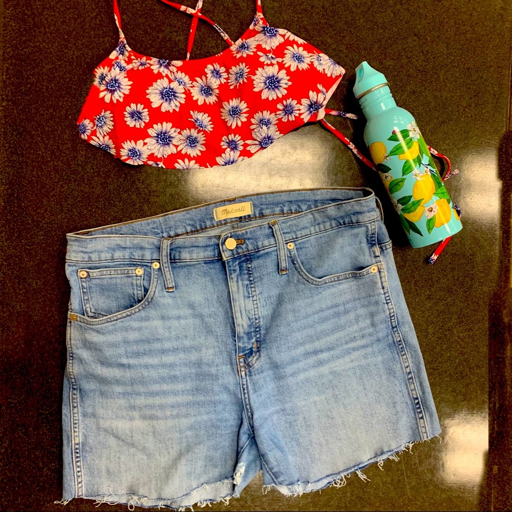 Madewell Custom Distressed Denim Shorts